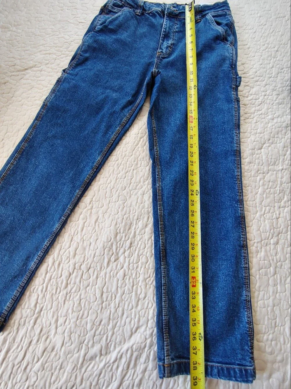 Lee Men's Straight-Leg Jeans in Dark Blue Denim Size 30 X 30.